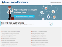 Tablet Screenshot of insurancereviews.org